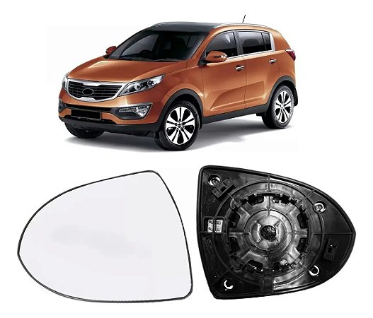 Lente Base Retrovisor Sportage 2011 2012 2013 2016 Esquerdo