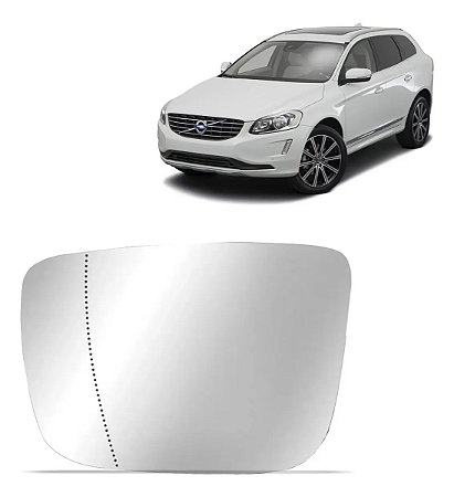 Lente Base Espelho Retrovisor Volvo Xc60 2008 2017 Esquerdo