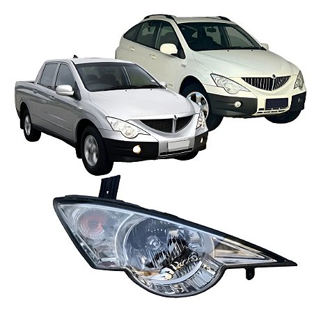 Farol Ssangyong Actyon 2008 2009 2010 2011 2012 2013 Direito