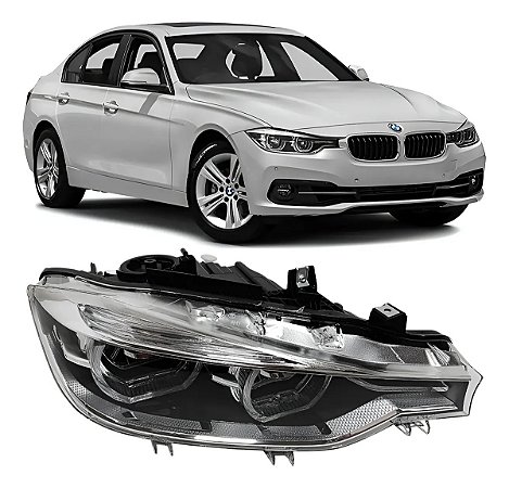 Farol Principal Angel Eyes Bmw 320i 2016 2017 2018 Esquerdo