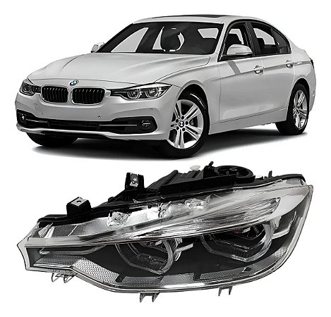 Farol Led Angel Eyes Bmw 320i 2016 2017 2018 Esquerdo
