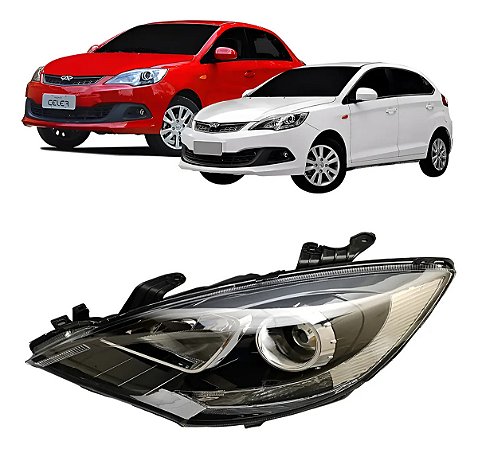 Farol Dianteiro Chery Celer 2015 2016 2017 2018 Motorista
