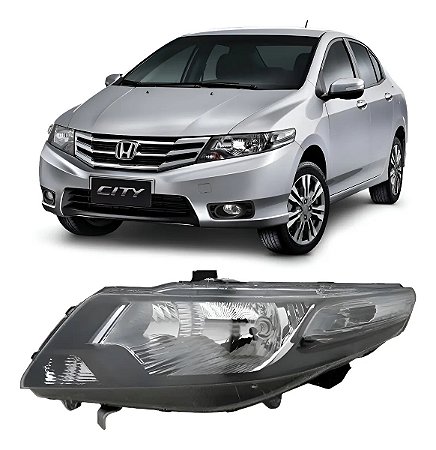Farol Honda City 2009 2010 2011 2012 2013 2014 Esquerdo