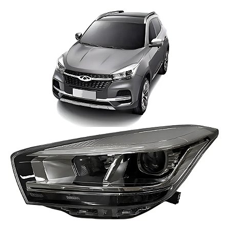 Farol Completo Chery Tiggo 5x 2020 2021 2022 Lado Motorista Esquerdo