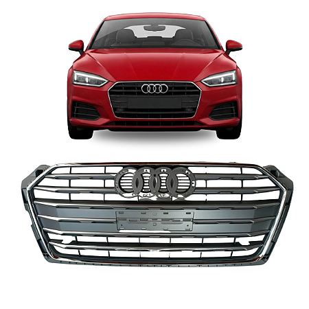 Grade Central Cromada Dianteira Audi A5 Novo 2017 2018 2019