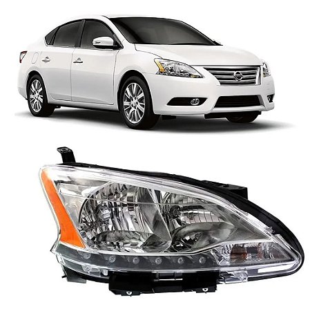 Farol Led Nissan Sentra 2014 2015 2016 Lado Direito Novo