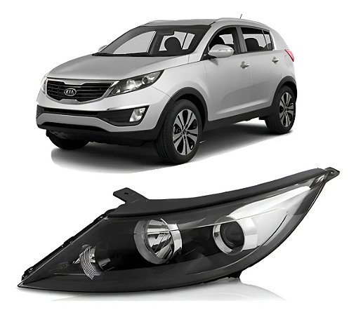 Farol  Sportage Elétrico 2011 2012 2013 2014 2016 Esquerdo