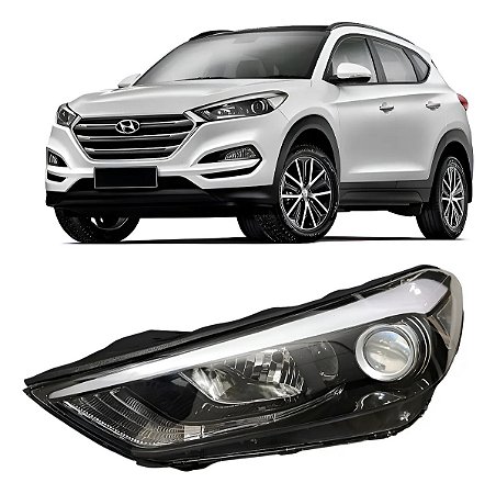 Farol New Tucson 2018 2019 2020 2021 Esquerdo Sem Led