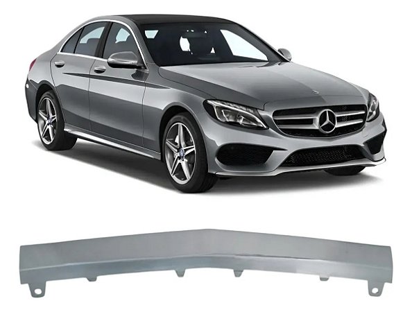 Friso Inferior Cromado Mercedes C250 C300 2015 2016 2019