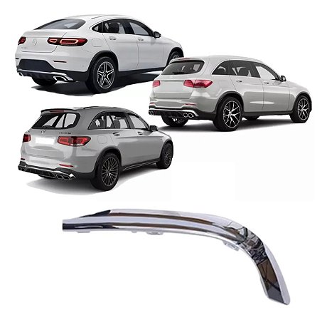 Friso Traseiro Mercedes Glc63 Glc43 Amg 2019 2023 Direito