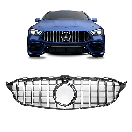 Grade Gtr Cromada Câmera Mercedes W205 C180 C200 C300 AMG 2019 2020 2021