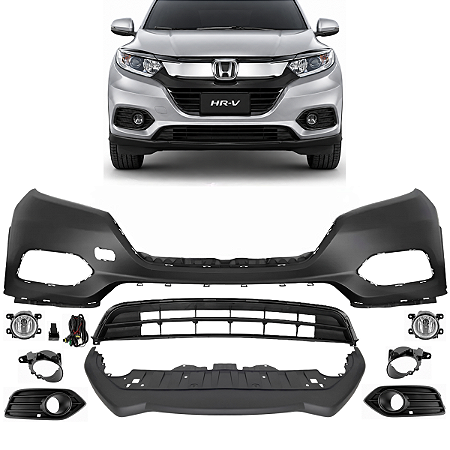 Parachoque Dianteiro Grade Inferior Farol Milha Spoiler Honda Hrv Hr-v 2019 2020 2021