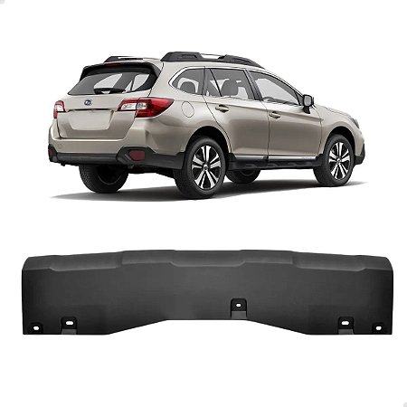 Spoiler Inferior Traseiro Subaru Outback 2015 2016 2017 Preto