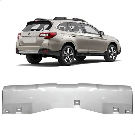 Spoiler Inferior Traseiro Subaru Outback 2015 2016 2017 Prateado