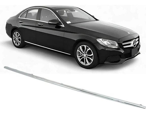 Friso Porta Dianteira Mercedes C180 C200 2015 2018 Direito