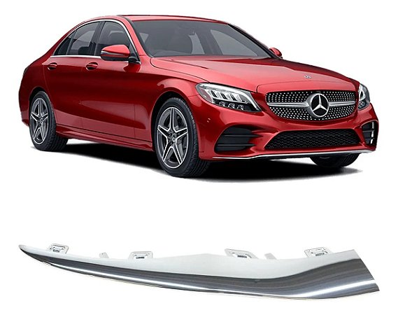 Friso Inferior Mercedes C180 C300 C43  2019 2022 Direito