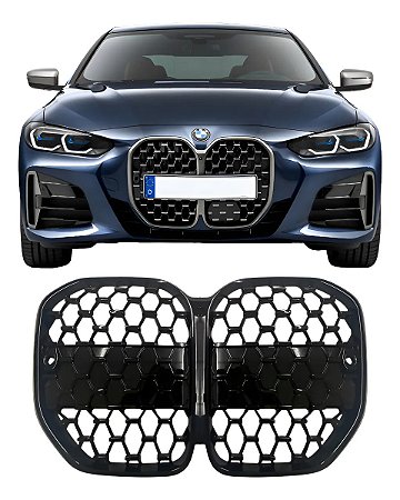 Grade Colmeia Bmw 420i 430i M440i 2021 2022 2023 Black Piano