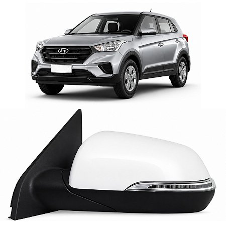 Retrovisor Com Pisca Creta 2017 2018 2019 2020 2021 2022 Esquerdo Motorista Novo