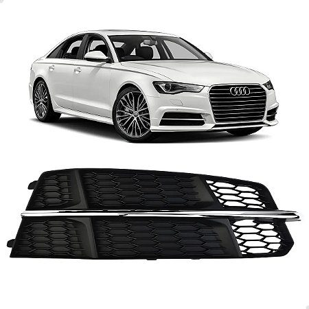 Grade Milha Friso Cromado Audi A6 2014 2015 2016 Direito