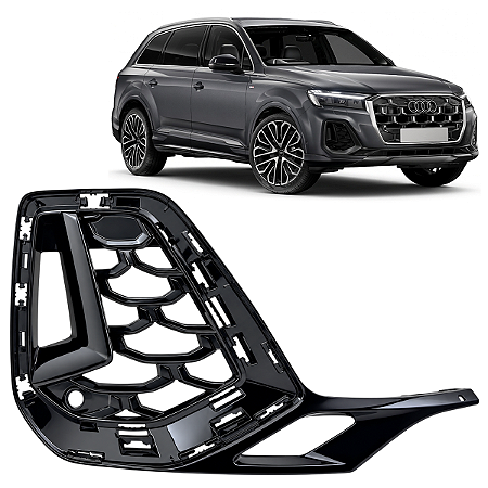 Grade Moldura Milha Dianteiro Audi Q7 2025 2026 Direito Passageiro Novo 4M0807682AP