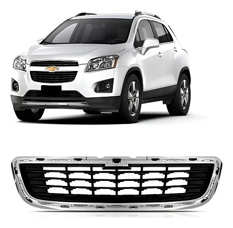 Grade Inferior Moldura Cromada Tracker 2014 2015 2016 Novo