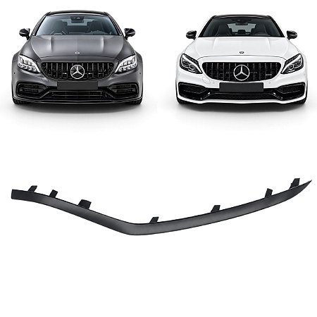 Friso Acabamento Parachoque Dianteiro Mercedes C63 Amg 2015 16 17 18 19 2020 Esquerdo A2058852274