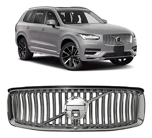 Grade Dianteira Cromada Volvo Xc90 2020 2021 2022 2023 2024 Novo