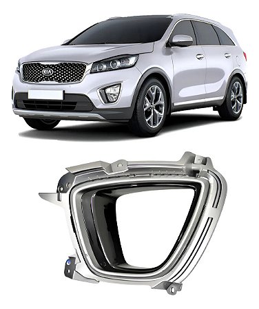 Grade Farol Milha Sorento 2016 2017 2018 Lado Esquerdo Motorista Novo