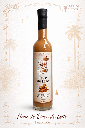 MR. BOLT LICOR DOCE DE LEITE 500 ML 1 UNIDADE