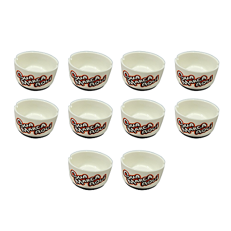 KIT 10 CINZEIROS DE PORCELANA PERSONALIZADOS (10 UNIDADE)