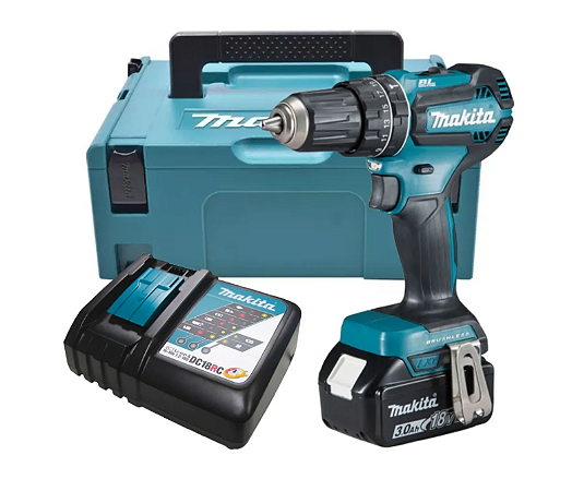 PARAFUSADEIRA/FURADEIRA DE  IMPACTO BAT 18V-BIVOLT - DHP485RF1J	 -MAKITA