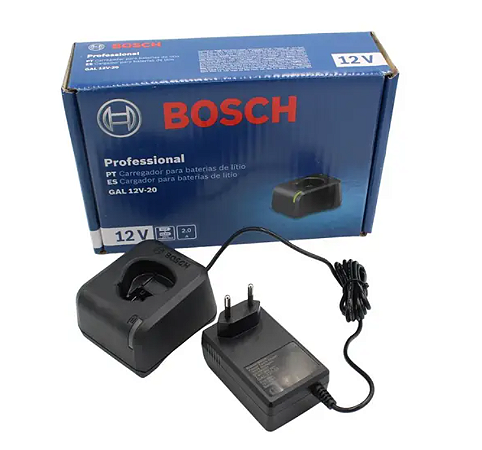 CARREGADOR BIVOLT 12V GAL 12V20 p/ GSR 120-LI - 1600A021KL - Bosch