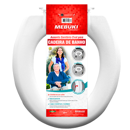 Assento Sanitário Para Cadeira Pós-Cirurgica De Banho Fechado