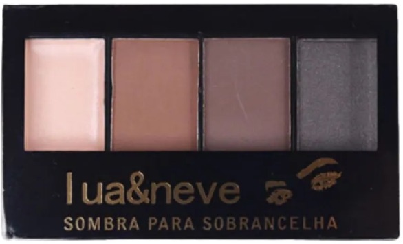 Paleta de Sombra para Sobrancelhas Cor 01 - Lua e Neve