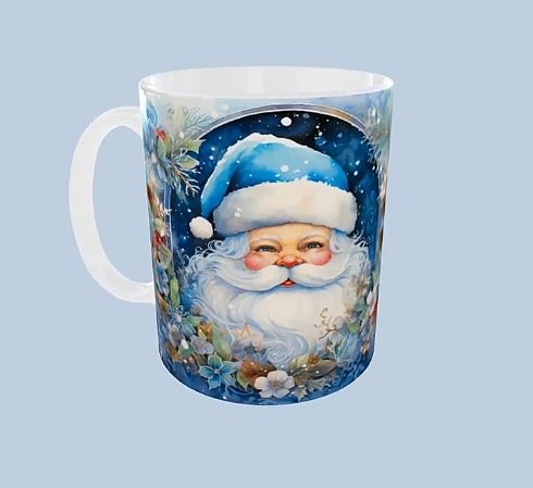 Caneca Papai Noel da Neve | Noite Azul Mágica