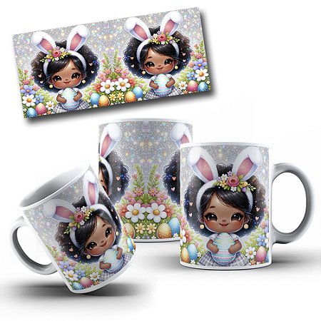 Caneca de Páscoa em Porcelana com Estampa Exclusiva