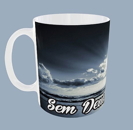 Caneca Branca Com Estampa Motivacional