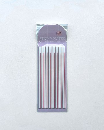 Stick Notes de linhas Rosa