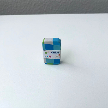Borracha Tris cube Azul e Verde