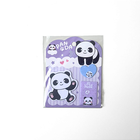 Sticky note - Postit Panda Lilas
