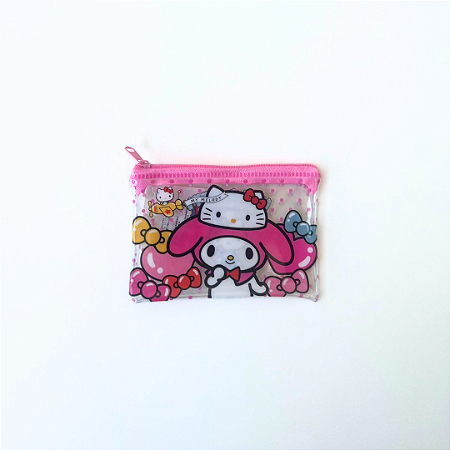 Mini Estojo Zipper Bag Hello Kitty