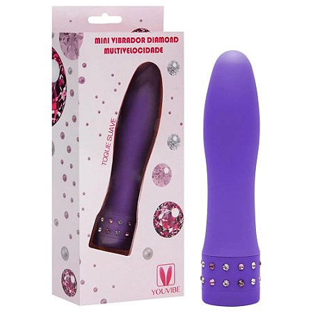 Vibrador Diamond Toque Aveludado 10 X 2,2cm