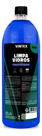 Limpa Vidros Pro 1,5l Desengordura Desembaça Vintex
