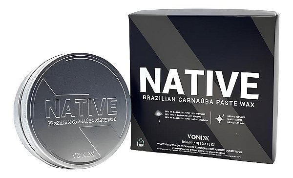 Cera Native Paste Wax Premium Carnaúba Pura 100g Vonixx