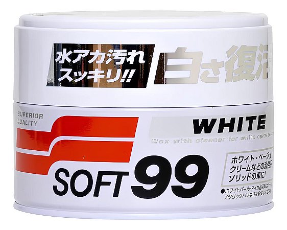 Cera Para Carros Brancos White Cleaner 350g Soft99