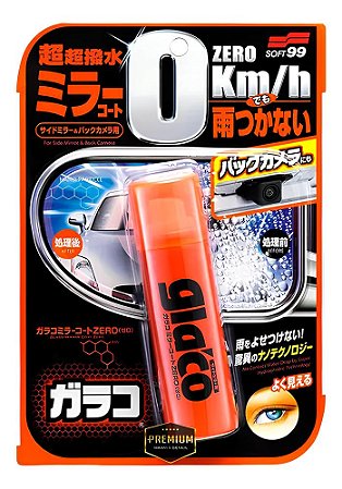 Soft99 Glaco Zero Repelente Câmera De Ré E Retrovisores 40ml