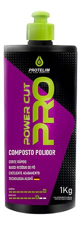Composto Polidor Base De Água Power Cut Pro 1kg Protelim