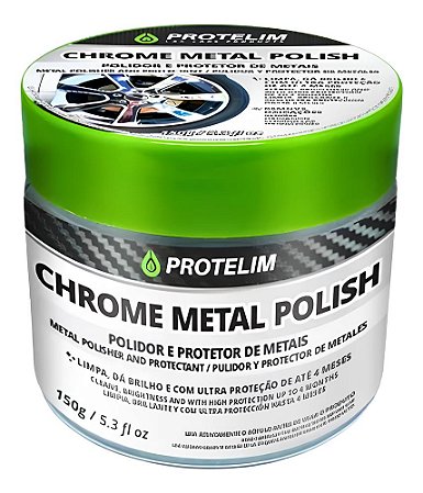 Polidor Metais Proteção Chrome Metal Polish 150g - Protelim