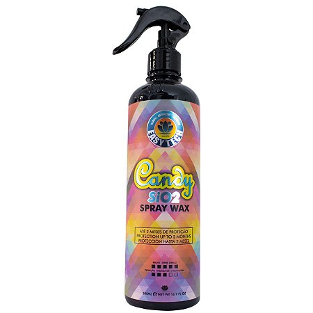 Candy Sio2 Spray Wax Easytech 500ml Carro Moto Cera Liquida