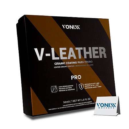 Vitrificador de Couro Automotivo  V-Leather Pro 50ML Vonixx